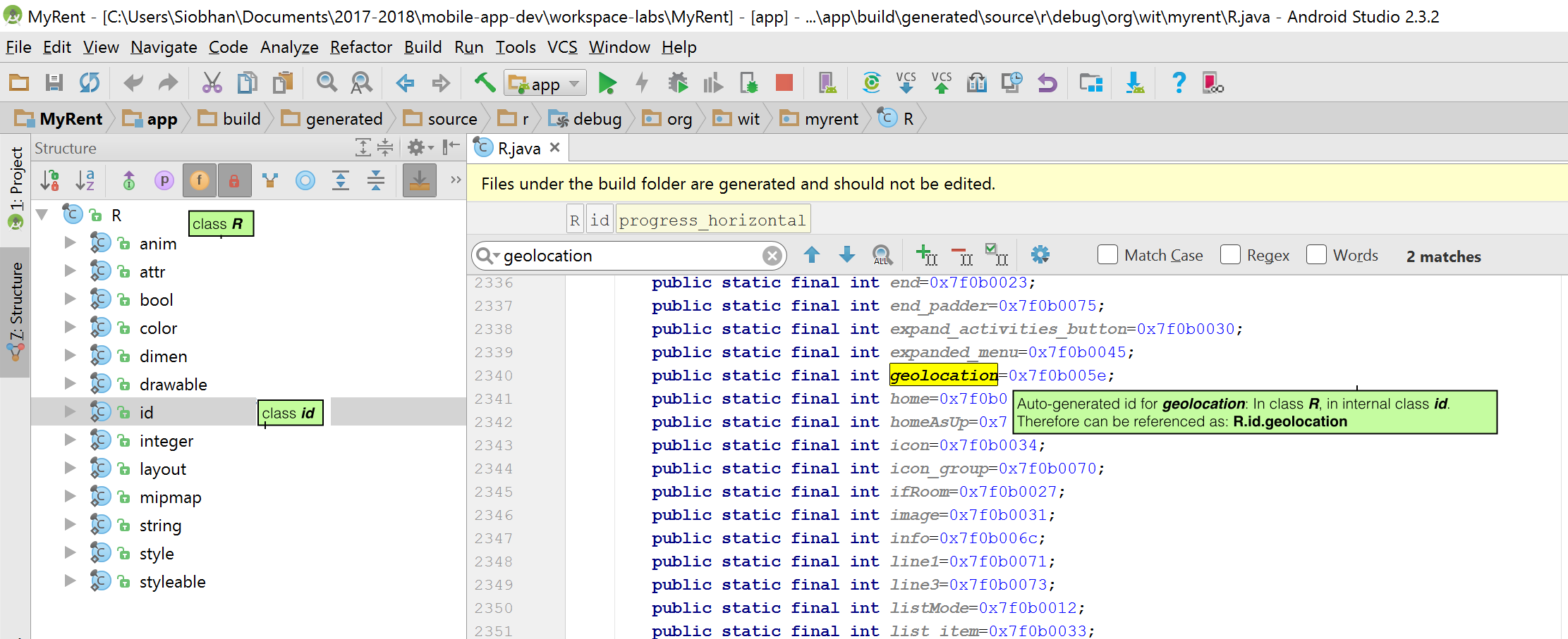 Figure 1: The R class